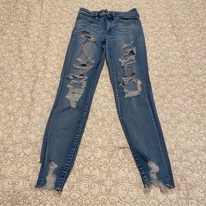American Eagle Outfitters Women’s Super Stretch X Hi-Rise Jeggings Jeans Size 4